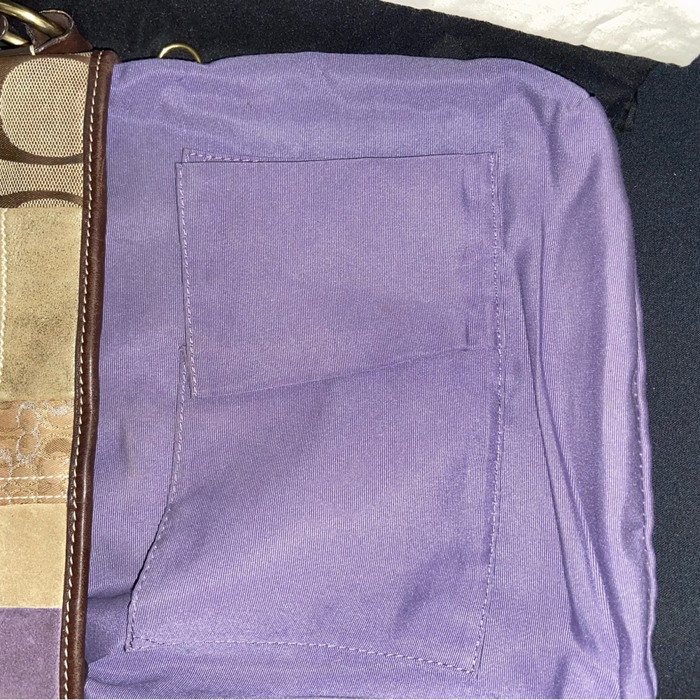 Coach Holiday Patchwork Handbag/ Shoulder Bag. Limited Addition. Y2K - Picture 10 of 16